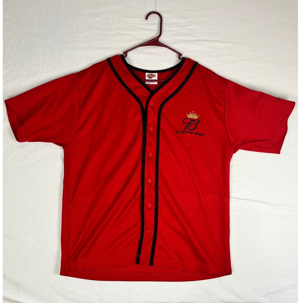 Winners‎ Circle Dale Earnhardt Jr Jersey Mens L Red Excellent NASCAR Budweiser 8